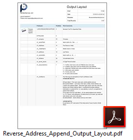 Reverse Address Append Output Layout File Sample